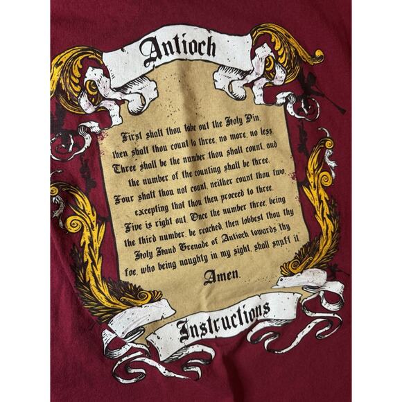 Vtg 90s Liquid Blue Holy Hand Grenade of Antioch Tee Christian Y2K- Size M - Picture 5 of 7